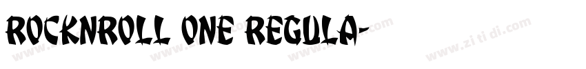 RocknRoll One Regula字体转换